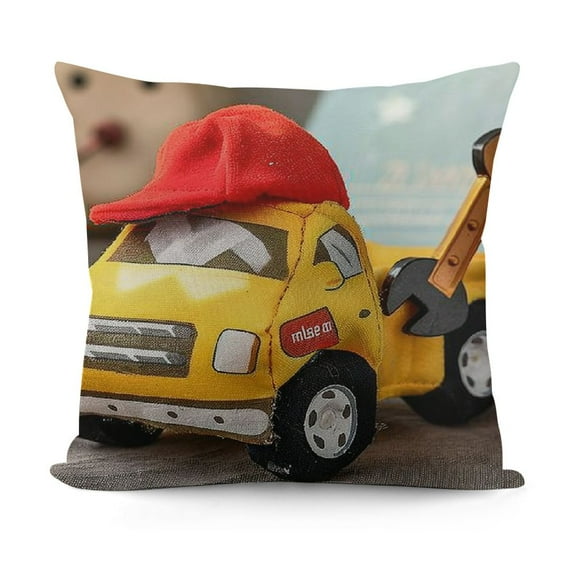 Bus Plush Toy car Plush Simulation School Bus Cute Cartoon Pillow Stuffed Van car Cushion Plush car Gift Cushion Children's Birthday Party Gift
