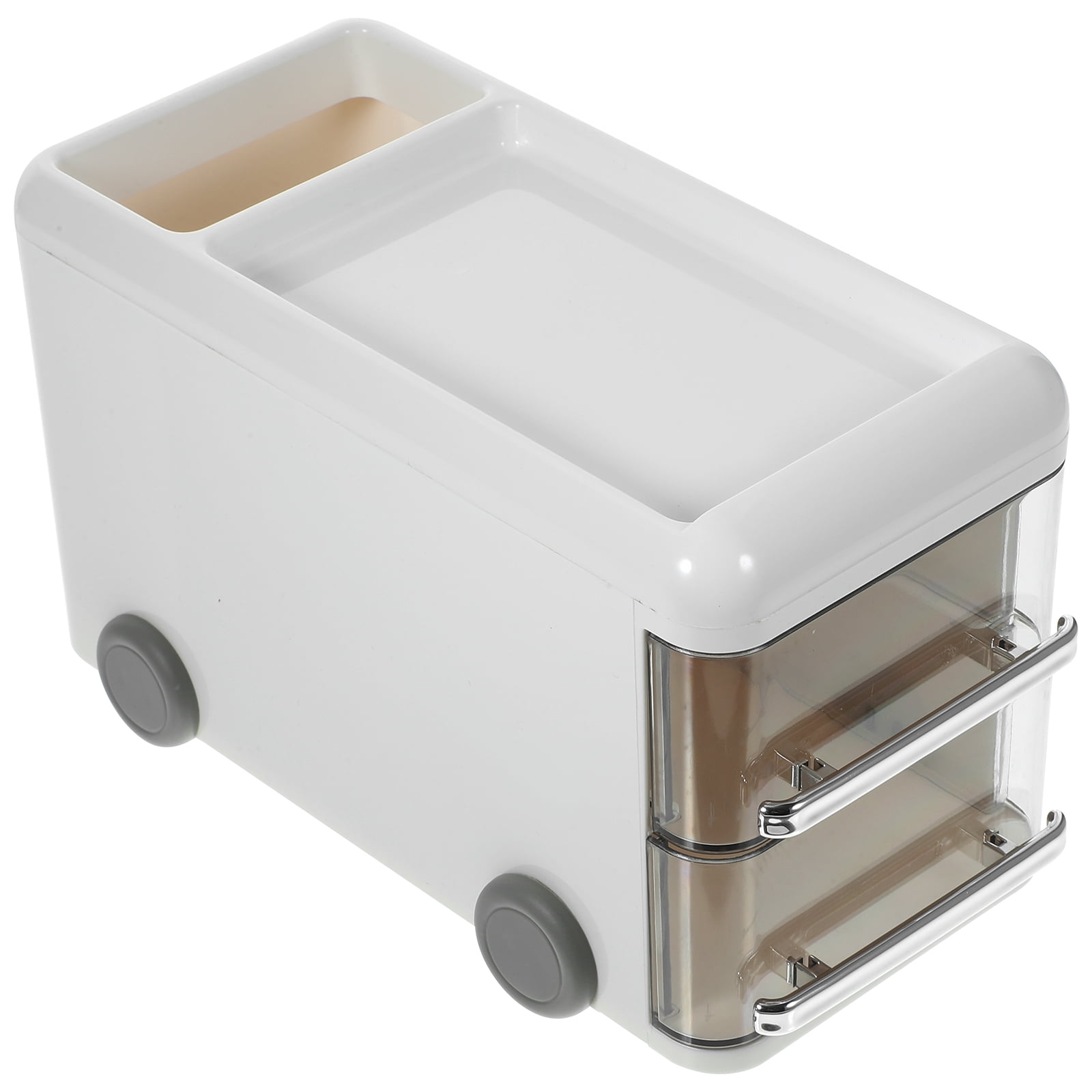 Japanese-Style Wooden Desk Organizer - Multi-Compartment Tray For Makeup, Jewelry, Pens, Phone, Office Supplies