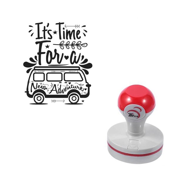 Bus Traveling Self-Inking Photosensitive Planner Scrapbooking Stamps