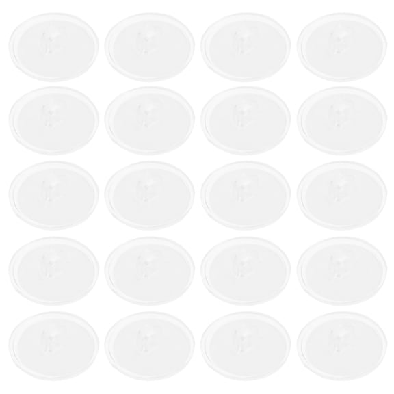 TABLZONE Clear PP NonTrace Adhesive Round Hooks 100pcs for Home Decor Simple Design