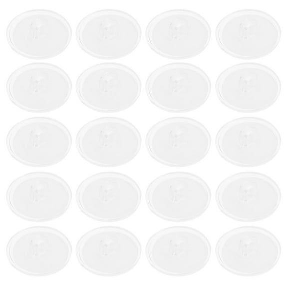 TABLZONE Clear PP NonTrace Adhesive Round Hooks 100pcs for Home Decor Simple Design