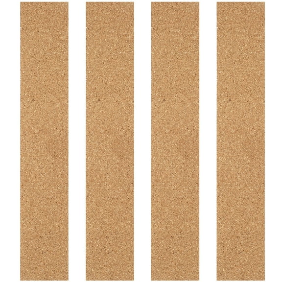 BusSunset 4-Pack Self-Adhesive Cork Bulletin Board Strips for Message Display and Notice Boards