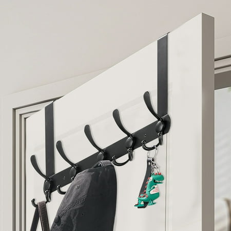 Busatia Over The Door Hanging Organizer, Black, 6 Count