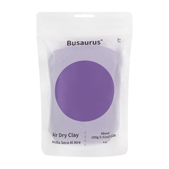 100g Purple Air Dry Foam Clay for Kids & Adults- Soft Magic Modeling Clay for Cosplay, Slime, School & Art Crafts Projects - Non-Sticky, Non-Toxic