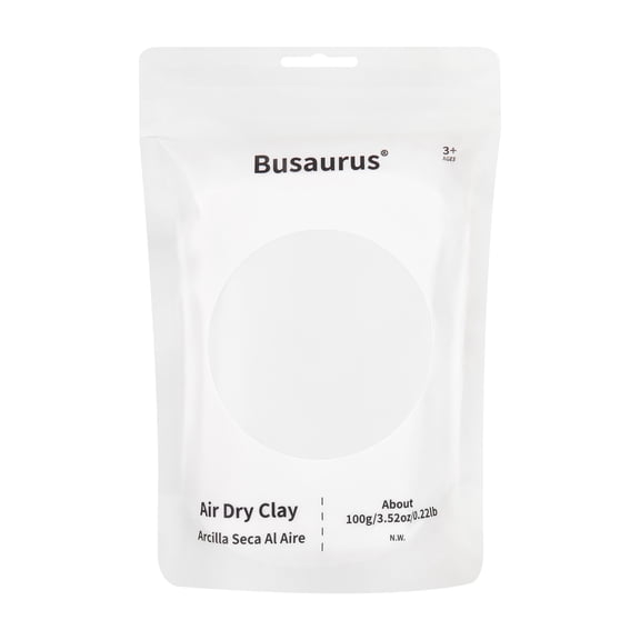 Busaurus 100g Ultra-Light Air Dry Magic Soft Clay - Creative Craft Gift Set with Refill Packs