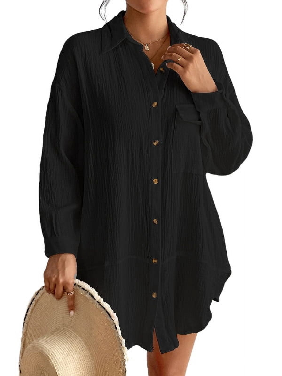 Vesper  Button Down Beach Cover Up  - White