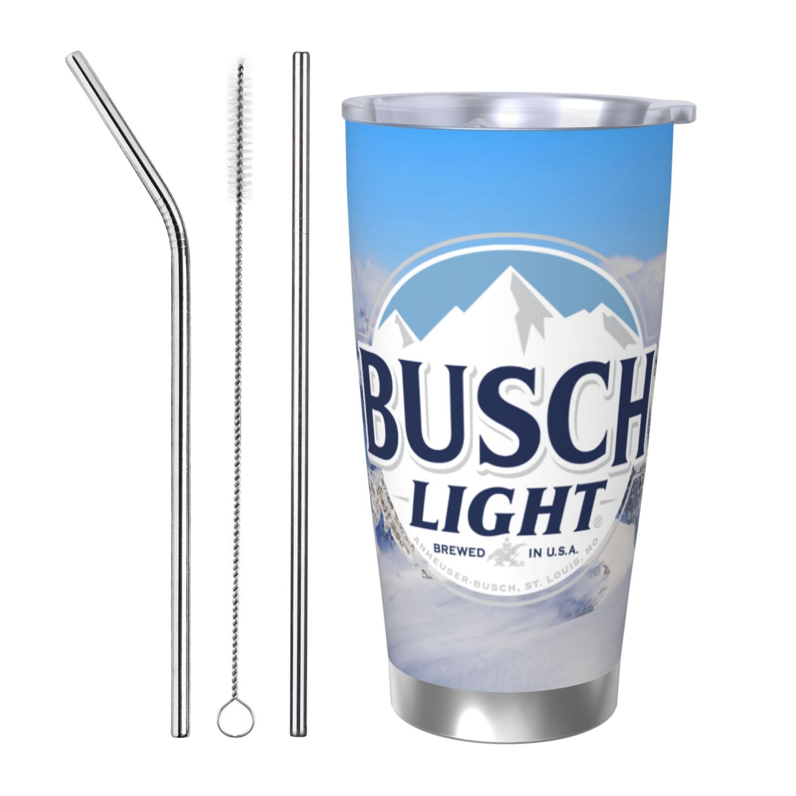 Busc Beer Light Car Cup Stainless Steel Insulated Water Cup Double Wall ...