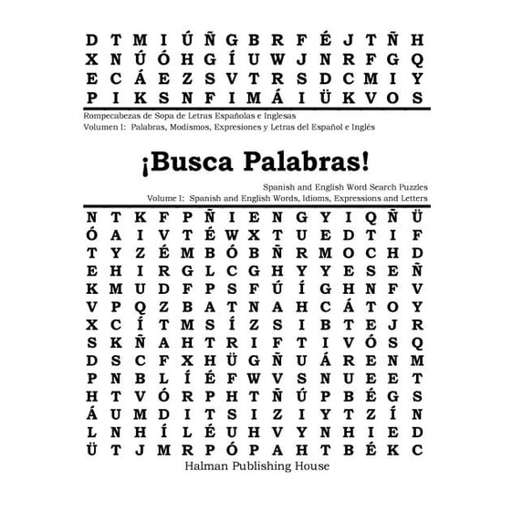 Busca Palabras! Rompecabezas de Sopa de Letras Volumen I : Palabras ...