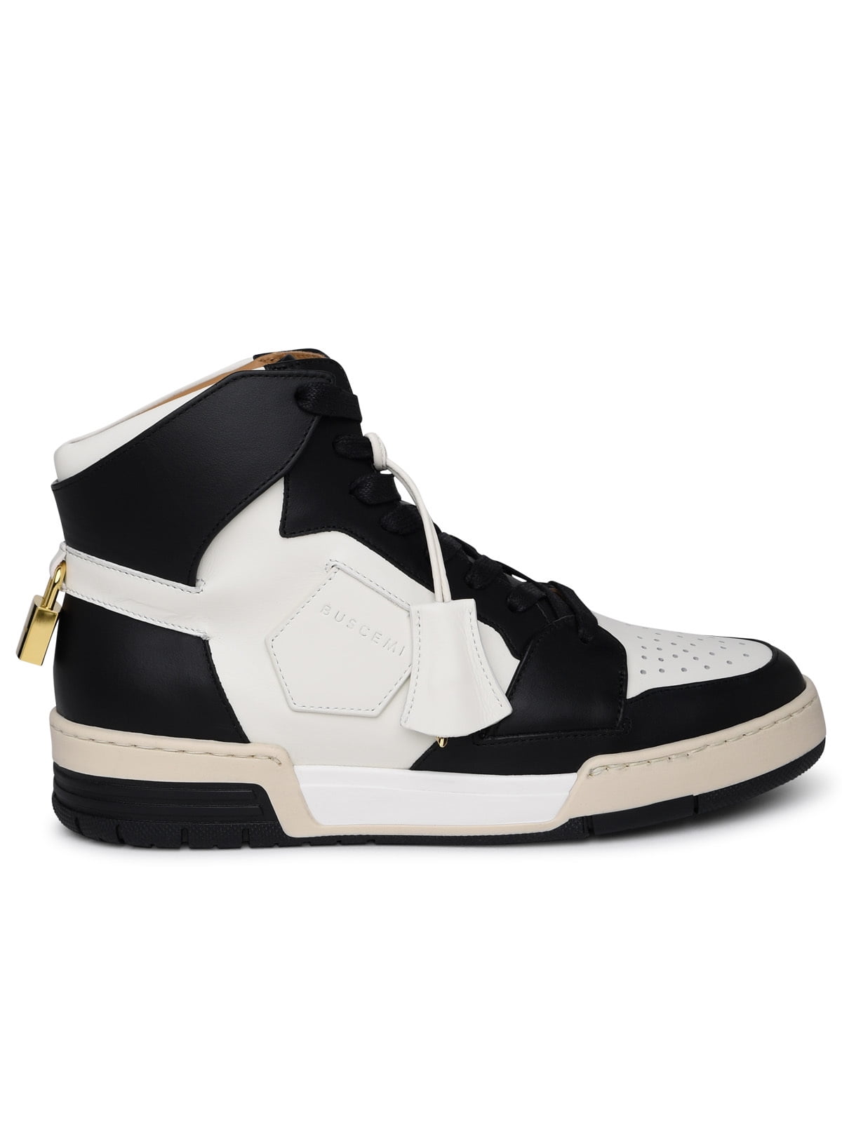 Buscemi Man 'Air Jon' Black And White Leather Sneakers - Walmart.com