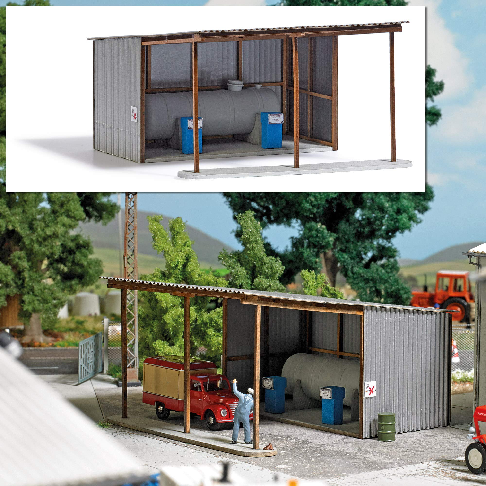 Busch 1410 - 1/87 / H0 LPG Stabulation - Neuf