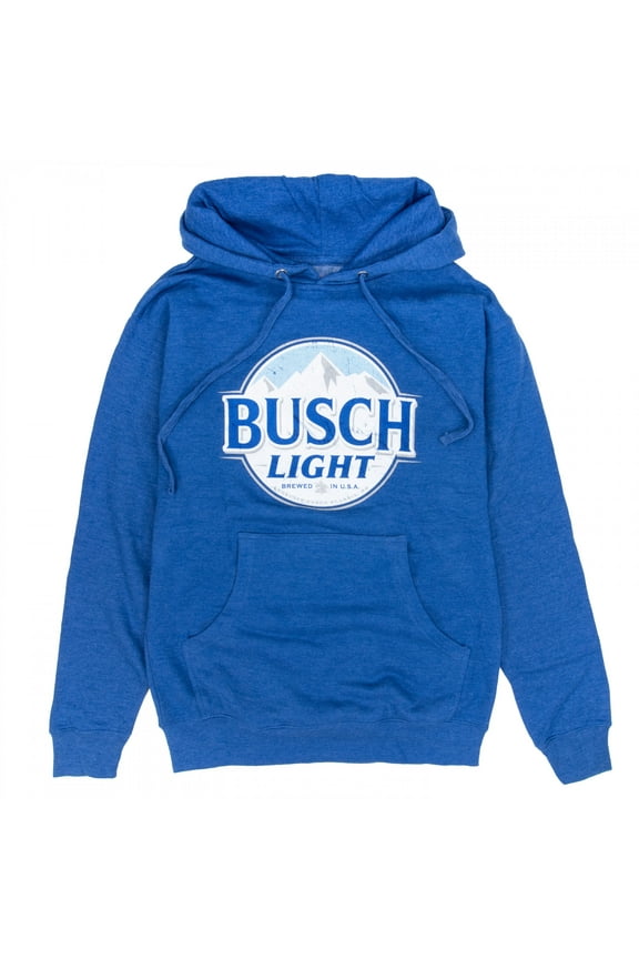 47049-XX-Large Busch Light Logo Mens Royal Blue Hoodie - 2XL