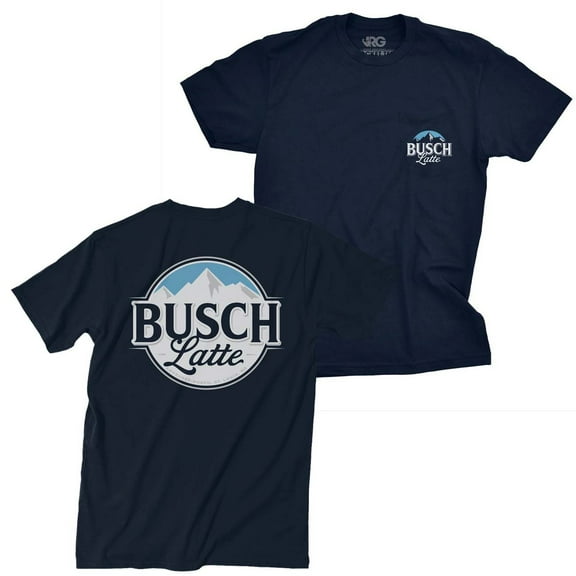 Busch 48883-Small Busch Latte Mens Navy Blue Pocket T-Shirt, Small