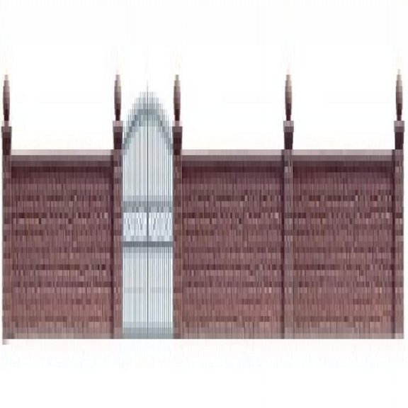 Busch 6014 Stone Wall with Gate
