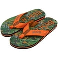 thumbnail image 1 of Busch 828372-size13-14 Hunter Orange Text Logo Tree Camo Mens Flip Flop Sandals, Extra Large - 13-14, 1 of 4
