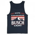 thumbnail image 1 of Busch 854437-3xlarge Mens Light Red White & Busch Light Mountains Tank Top, Navy - 3XL, 1 of 2