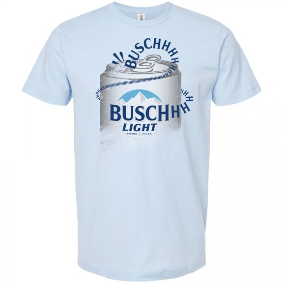 Busch 863817-small Busch Light Buschhhhhhhh Colorway Cotton T-Shirt, Blue - Small