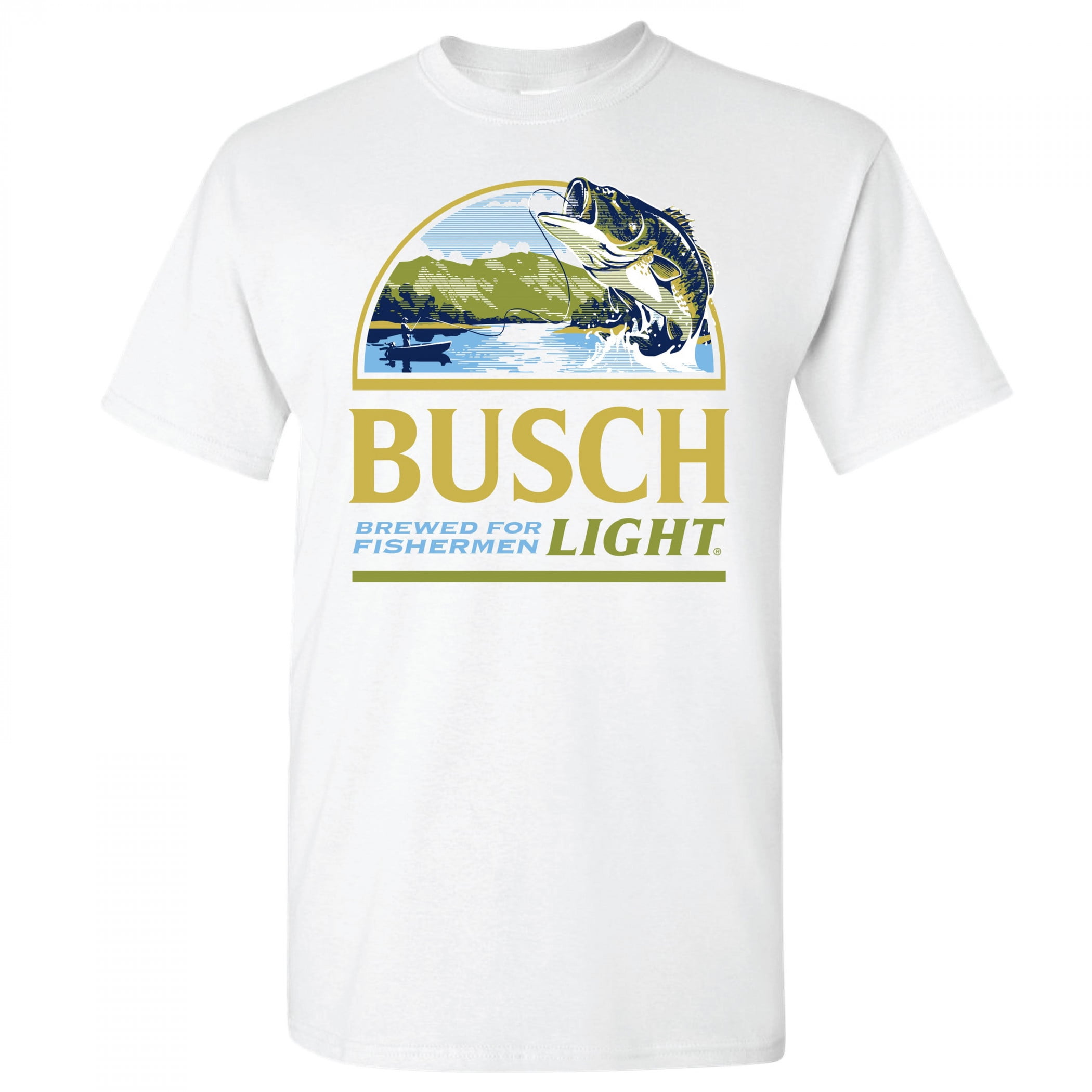 Busch 863831-3xlarge Busch Light Brewed for Fishermen Colorway T-Shirt,  White - 3XL - Walmart.com, image size:2100x2100