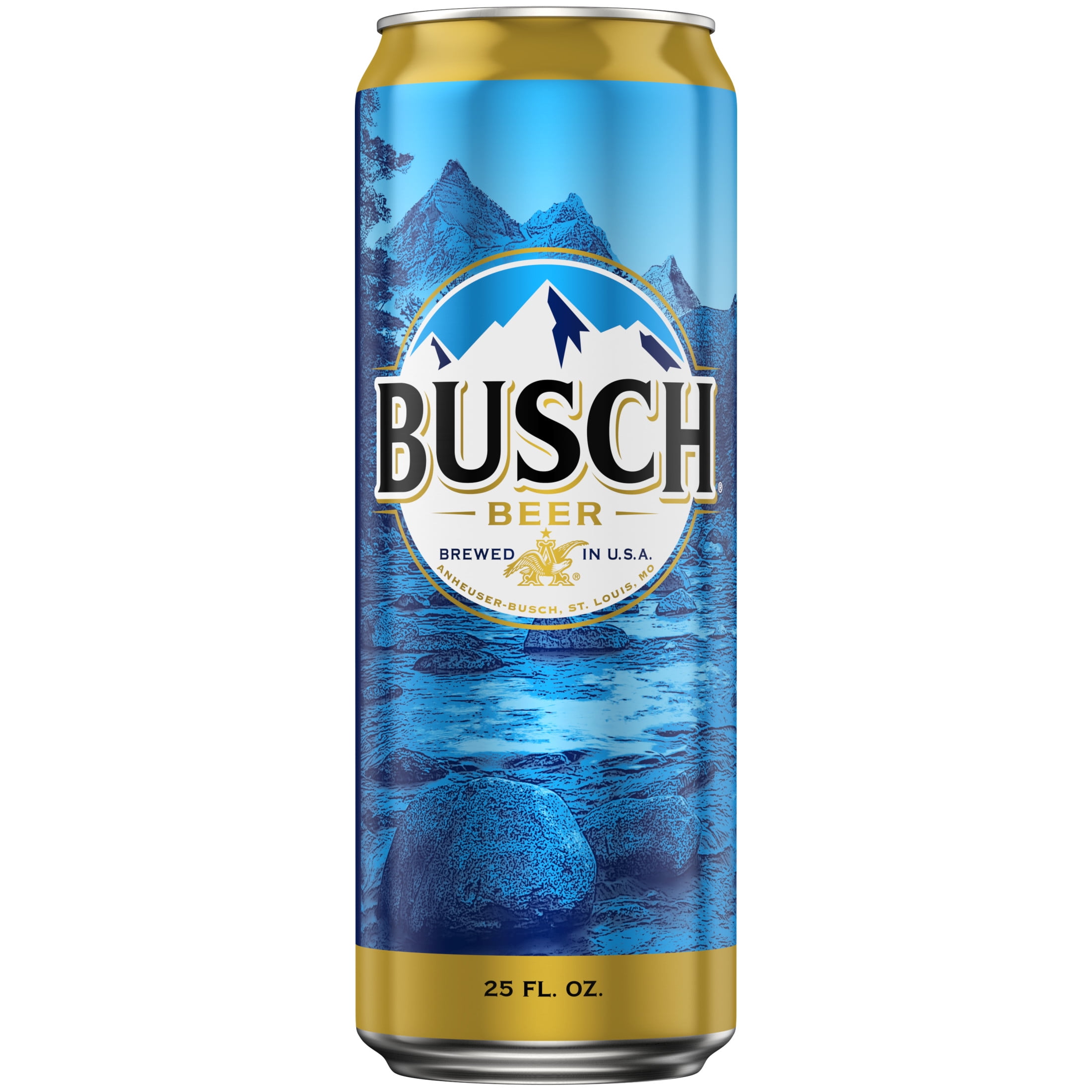 Busch American Lager Beer 25 fl oz 1 Aluminum Can 4.3% ABV