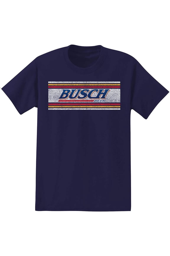 Beer Logo Adult T-Shirt (Large, Navy Blue)