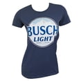 thumbnail image 1 of Busch  Busch Light Logo Womens Navy Blue T-Shirt - Medium, 1 of 1