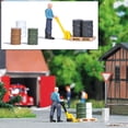 thumbnail image 1 of Busch HO Scale Pallet Jack (Includes Figure, 5 Steel Drums & Pallet), 1 of 1