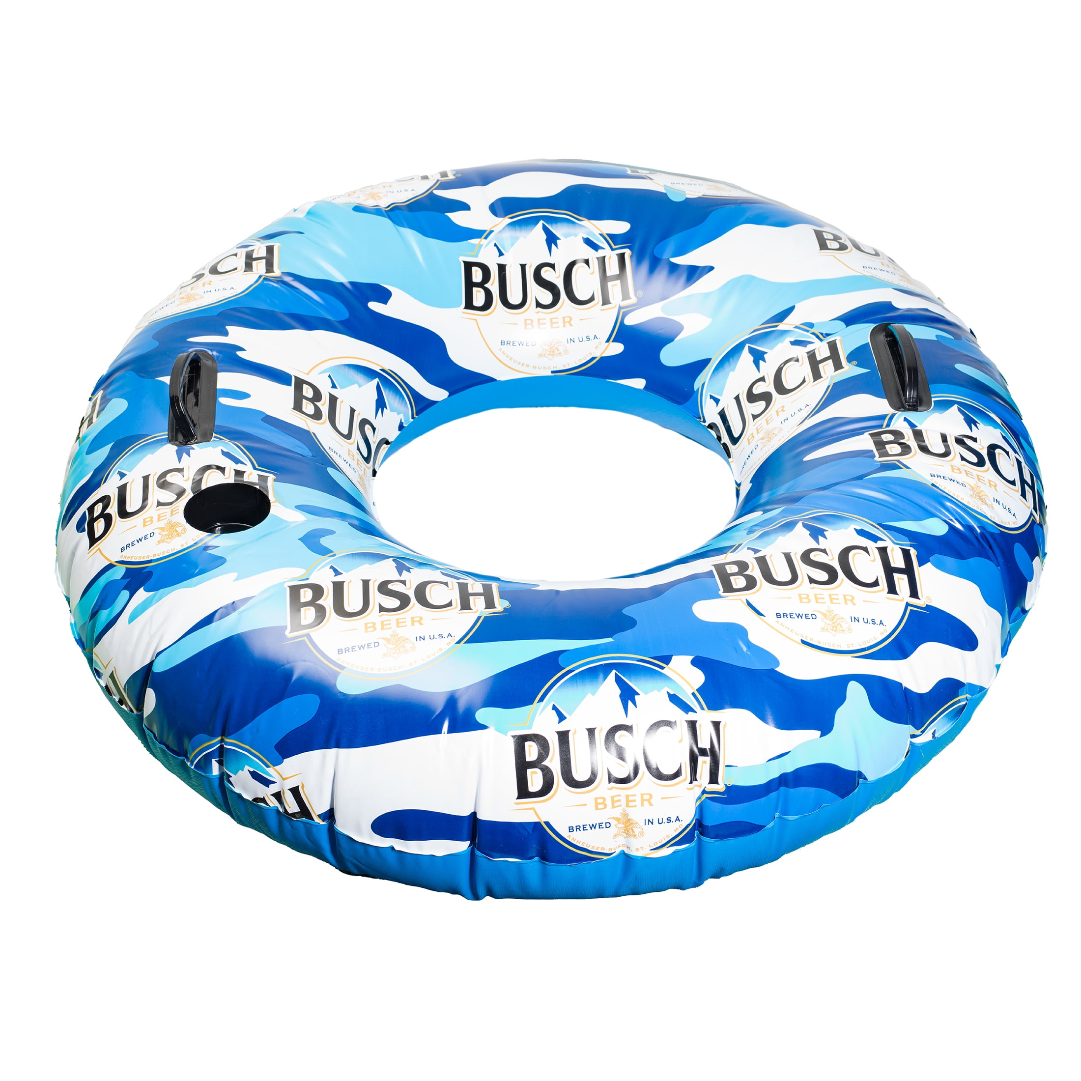 Busch Inflatable Swim Tube Adult Ring Float for Pools Rivers Lakes