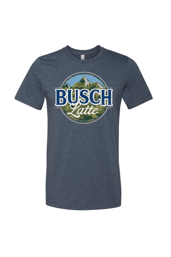 Latte Camouflage Logo Blue T-Shirt-Small