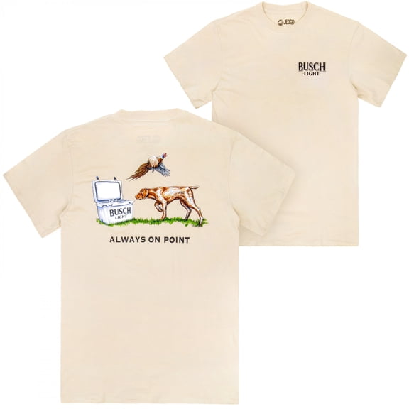 Busch 890514-3xlarge Light Always on Point Front & Back Print T-Shirt - 3XL