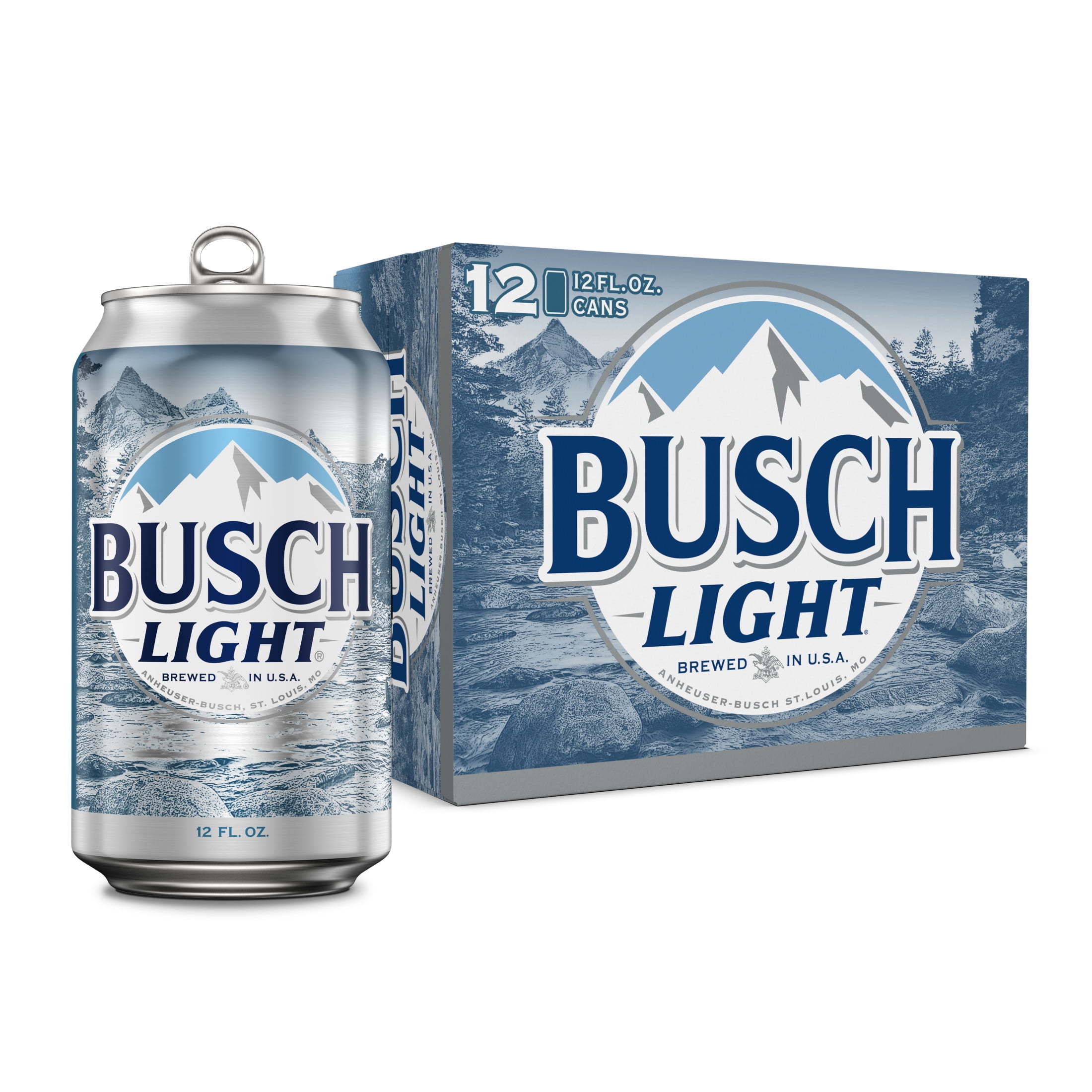 Busch Light American Lager Beer 12 Pack 12 fl oz Aluminum Cans 4.1% ABV ...