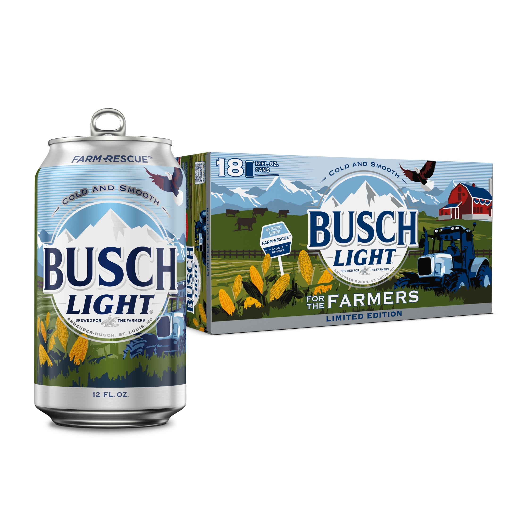 Busch Light American Lager Beer 18 Pack 12 fl oz Aluminum Cans 4.1% ABV