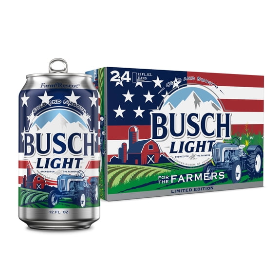 Busch Light American Lager Beer 24 Pack 12 fl oz Aluminum Cans 4.1% ABV