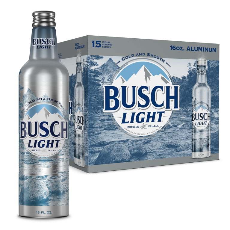 Busch Light American Light Lager Beer 15 pack 16 fl oz Aluminum