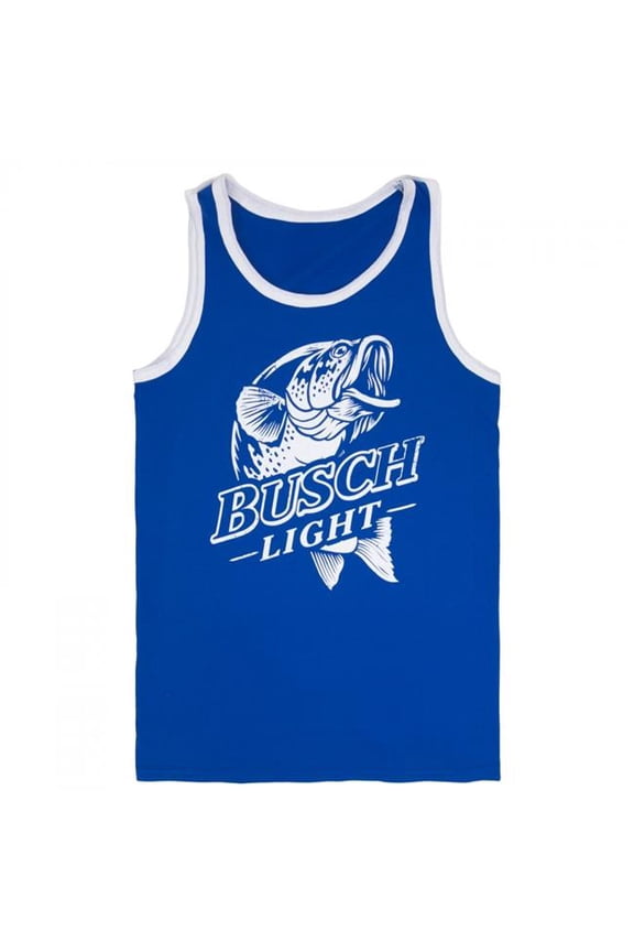 888959-medium Light Bass Logo Two Tone Tank Top - Medium