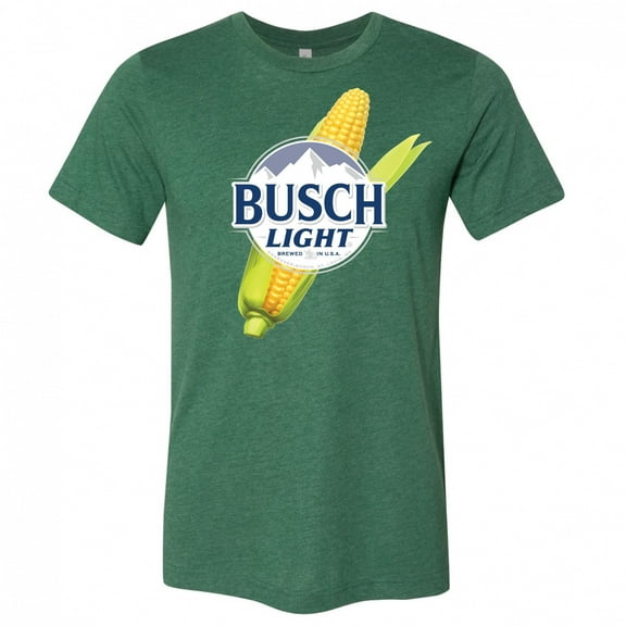 Busch Light Beer Corn Logo T-Shirt-Medium