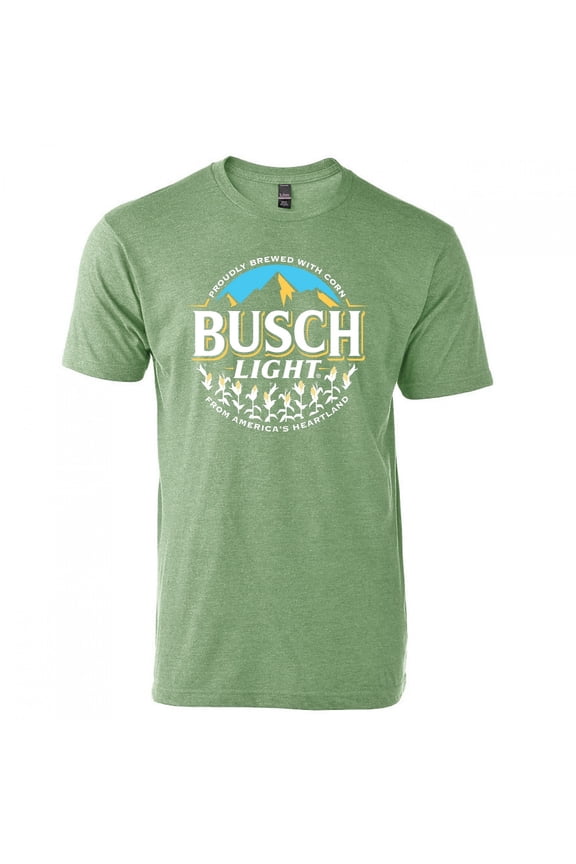 Light Beer Proudly Brewed with Corn Circle Logo T-Shirt-Medium