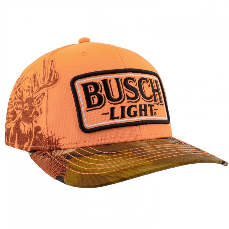 Busch Blaze Orange Adjustable Snapback Cap, Camouflage Brim, Buck - Main Image
