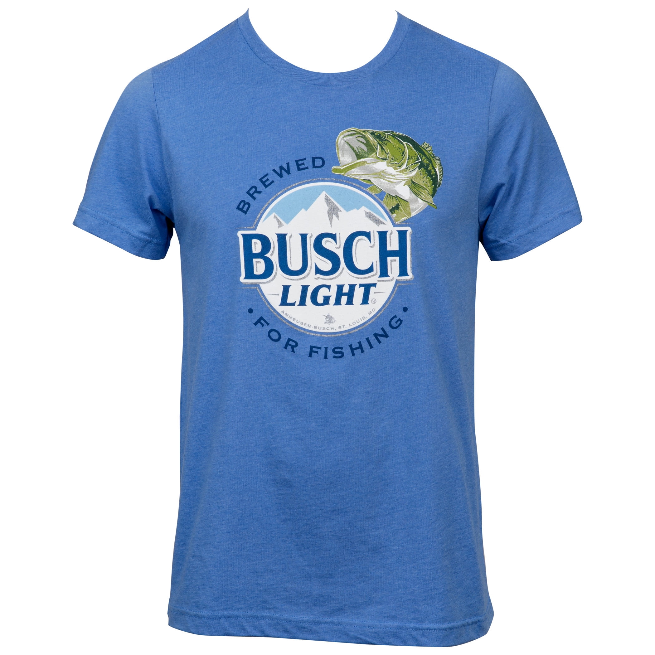 Busch Light Brewed for Fishing Blue Colorway T-Shirt-Large - Walmart.com, image size:2100x2100