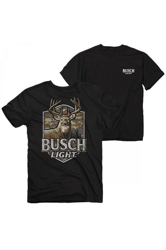 890521-3xlarge Light Buck Camo Shield Front & Back Print T-Shirt - 3XL