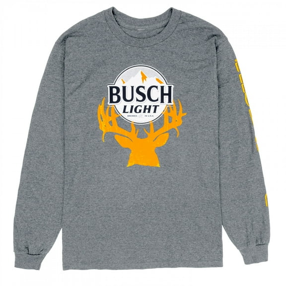 Busch Light Deer Hunter Logo Long Sleeve Shirt-3XLarge