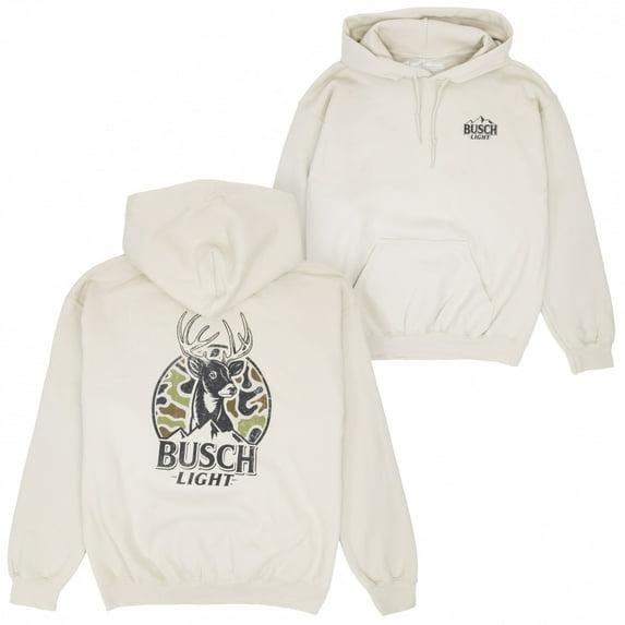 Busch Light Deer Hunting Camo Logo Hoodie-Large
