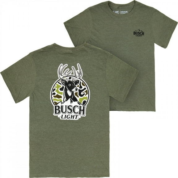 Busch Light Deer Hunting Forest Green T-Shirt-2XLarge