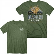 BUSCH Light Deer Label Front and Back Print T-Shirt-3XLarge