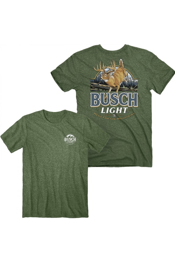 Light Deer Label Front and Back Print T-Shirt-Medium
