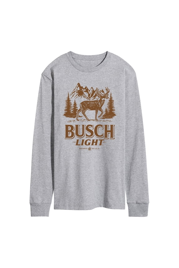 Light - Deer - Men's Long Sleeve Graphic T-Shirt