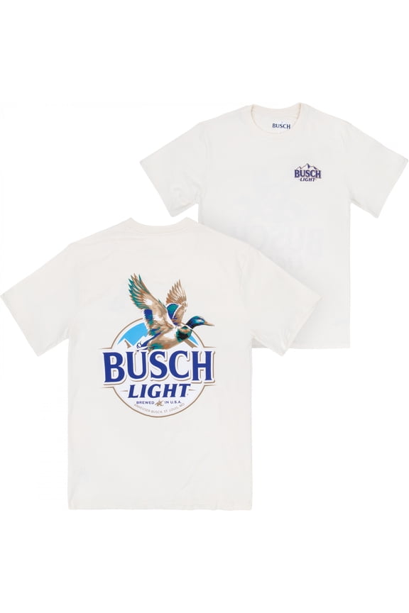 Duck in Flight Front and Back Print T-Shirt-Medium
