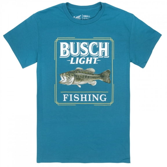 Busch Light Fishing Plaque Blue Colorway T-Shirt-Small