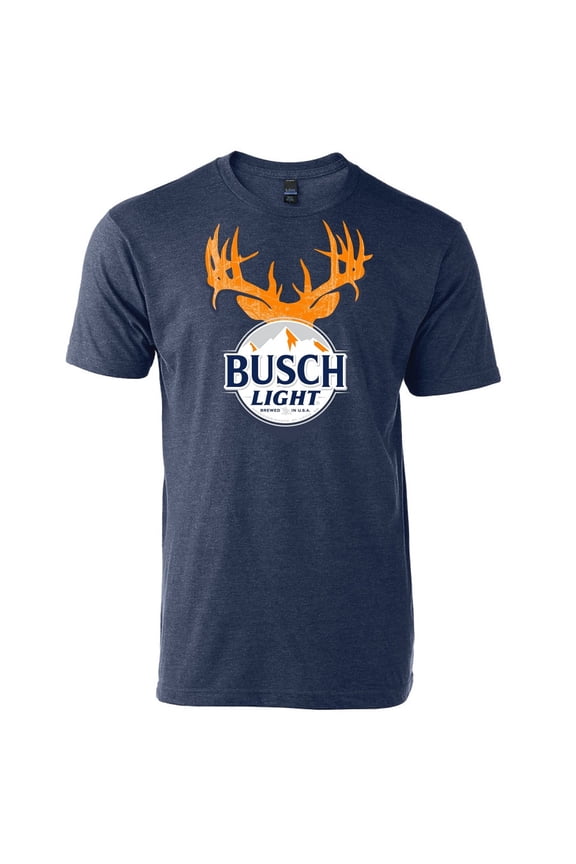 Light Hunter Orange Buck Horns T-Shirt-Small