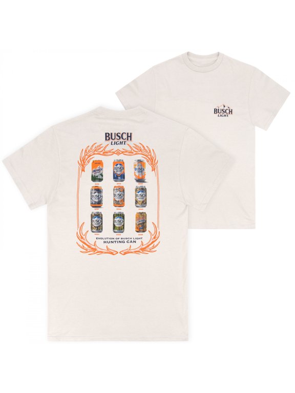 Hunting Can Evolution Natural Front and Back Print T-Shirt-3XLarge
