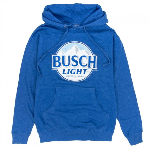 Busch Light Logo Men's Royal Blue Hoodie-XLarge