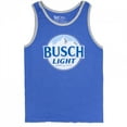 thumbnail image 1 of Busch Light Logo Mens Ringer Blue Tank Top-Small, 1 of 2